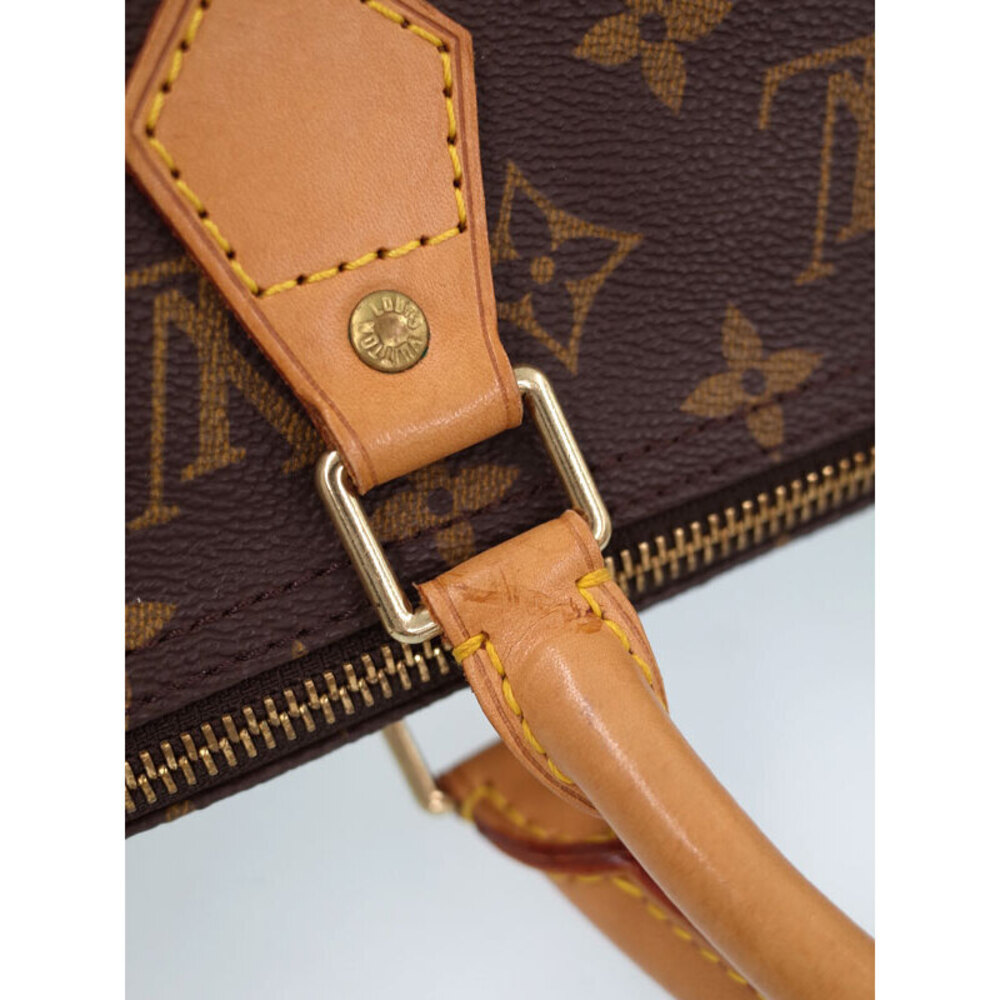 Louis Vuitton Monogram Leather Brown Speedy Boston Bag - Picture 5 of 9